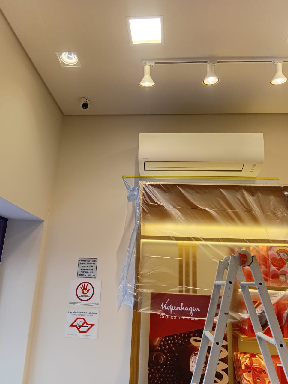 Ar condicionado instalado